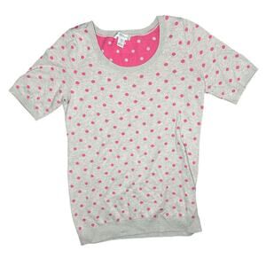 Motherhood Maternity Polka Dot Top Sz M